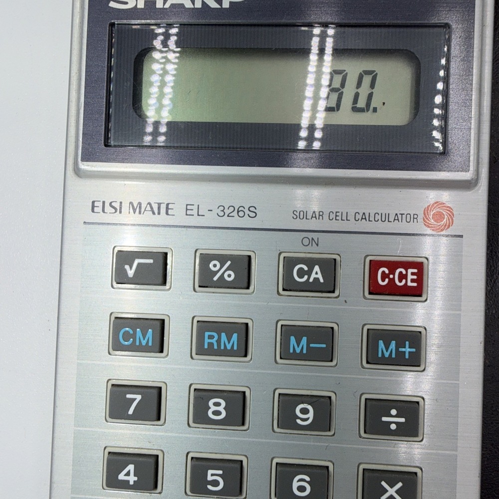 Sharp EL-326S Calculator with Case - Picture 3 of 9